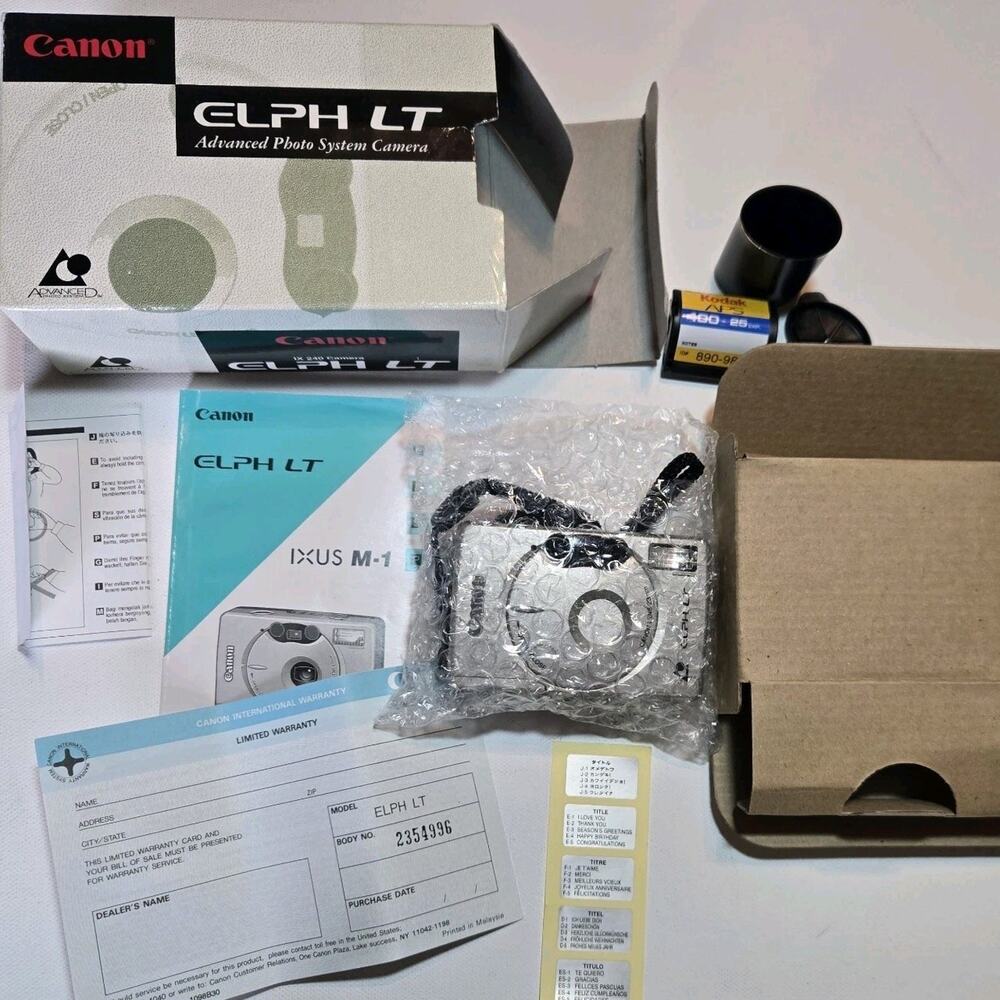 Vintage Canon ELPH LT IX240 Compact APS Film Camera — New Old Stock (NOS)...
